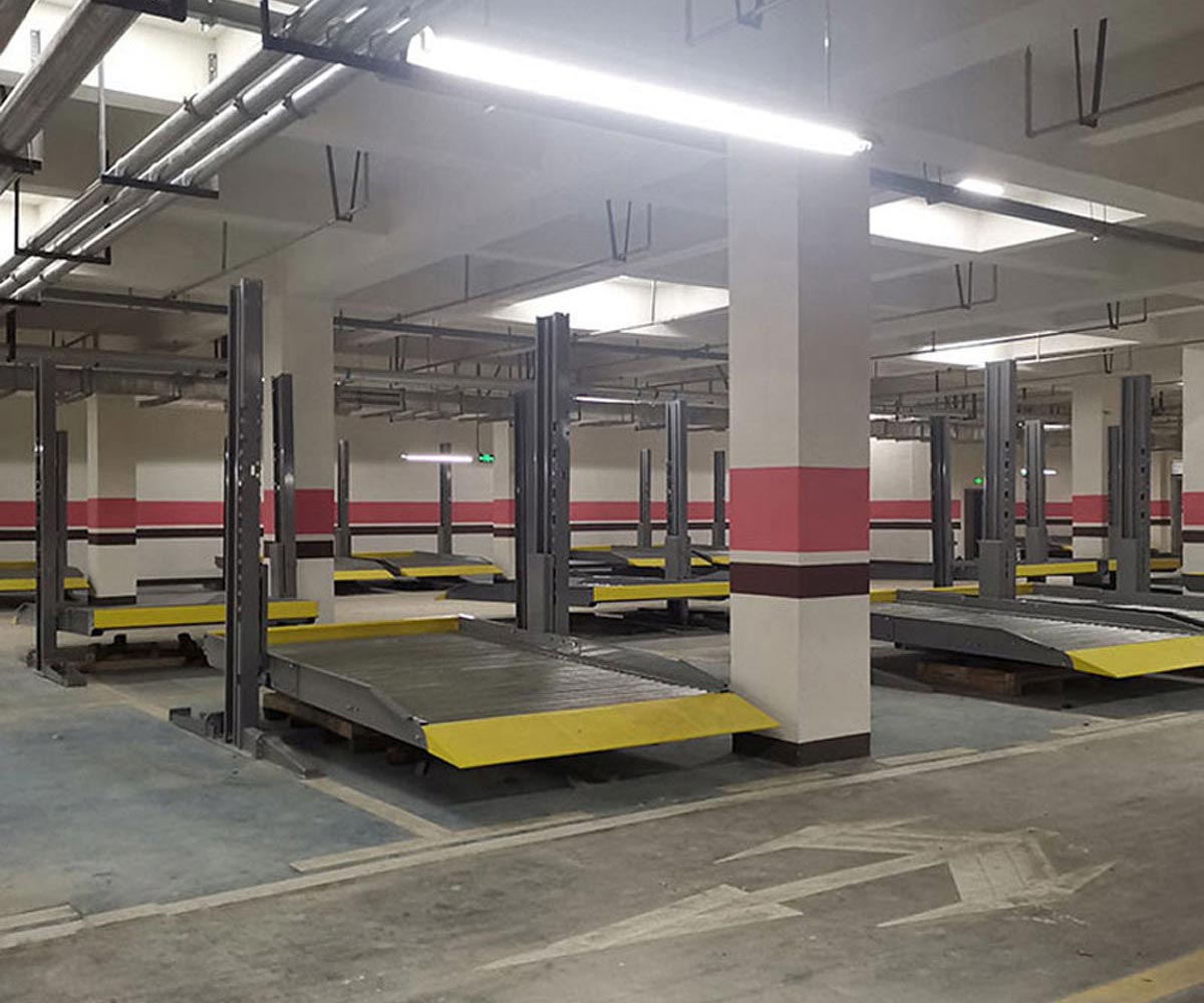 勐海县双层升降平移机械停车库改造