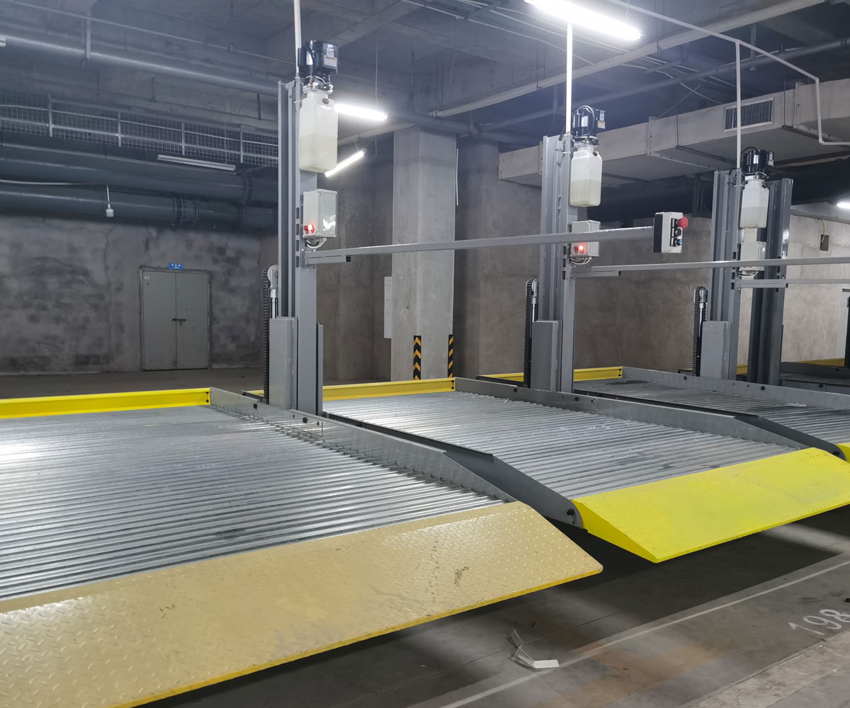 芒市三层升降横移式立体车库停车设备租赁