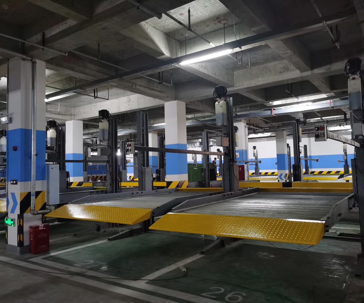 来宾市2层立体车库停车设备
