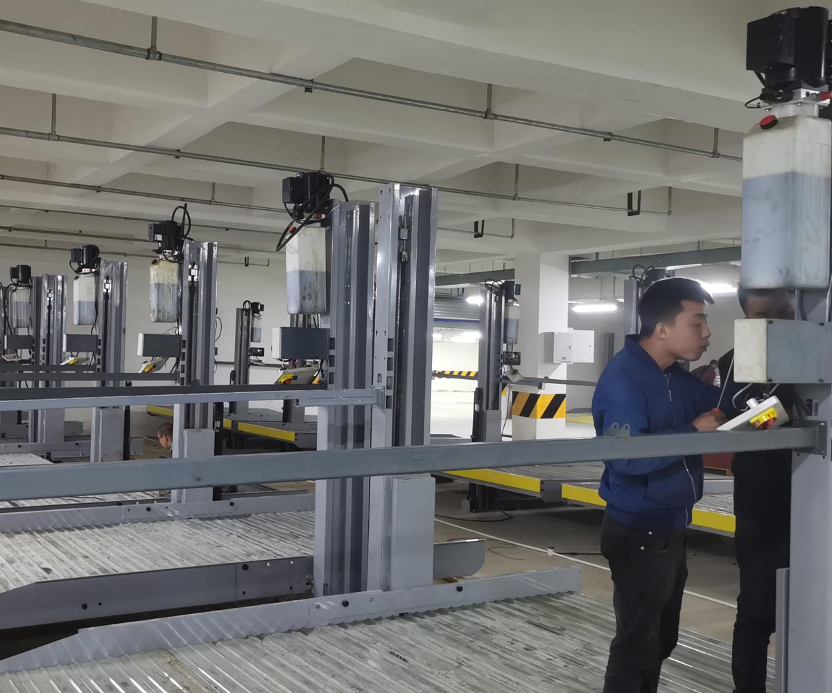 重庆市地下室两柱式机械式停车设备